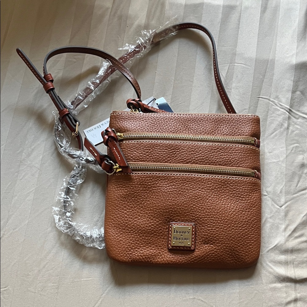 Dooney & Bourke Tan Leather Crossbody